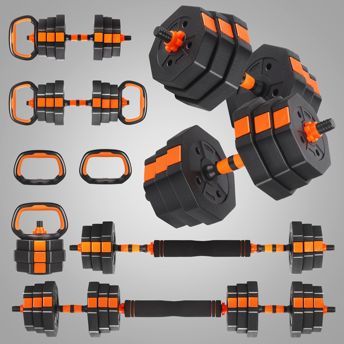 Fixtech Adjustable Weights Dumbbells Set For Home Fitness