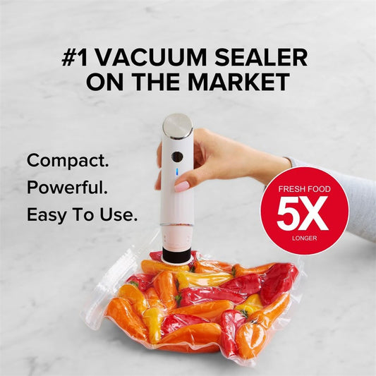 Handheld Vacuum Sealing Machine For Food Storage With Reusable Bags