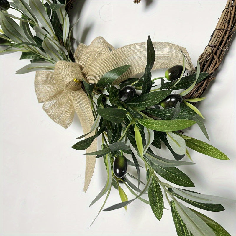 Rustic Heart Shaped Olive And Berry Garland Home Decor