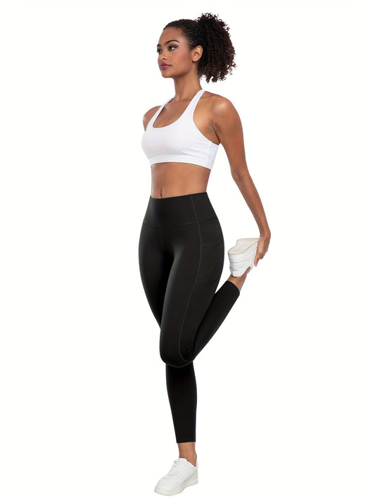 LINOZO High Waist Pocket Leggings for Women Everyday Yoga