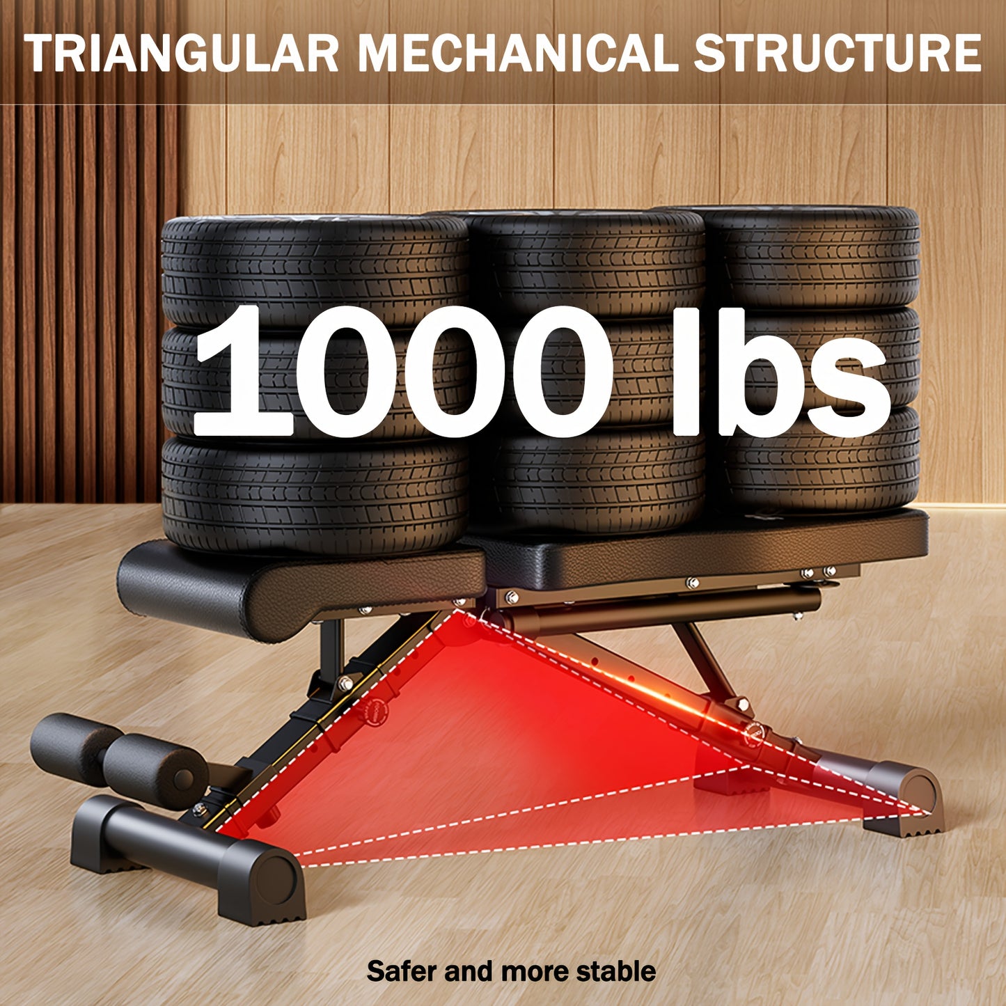 Adjustable Weight Bench for Home Gym Foldable Incline Decline 770lbs