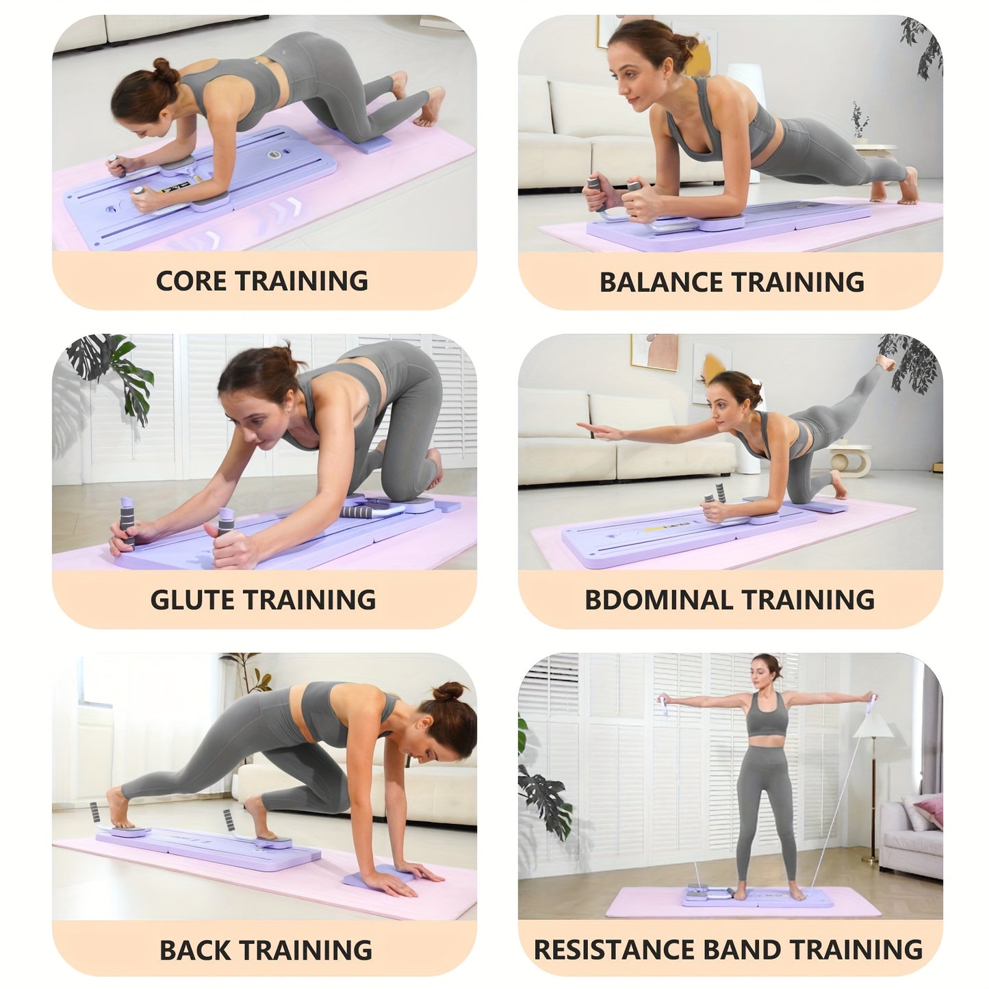 Multifunctional Pilates Board for Home Workout and Fitness - Revitalize Mind Body