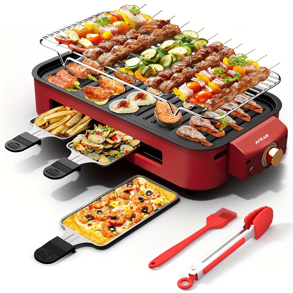 Aoran Stainless Steel Detachable Electric Barbecue Grill With Frying Pan