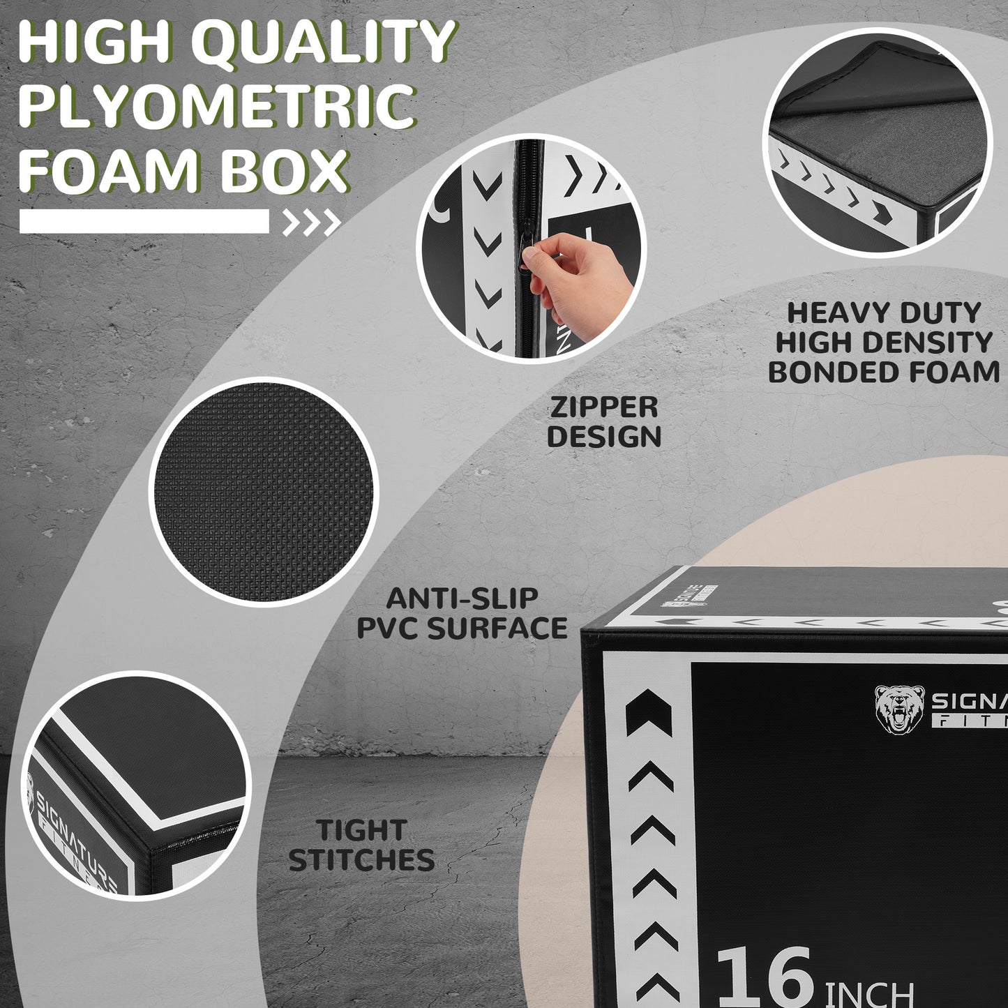 BalanceFrom 3 In 1 Rotatable Plyometric Box Jump Trainer