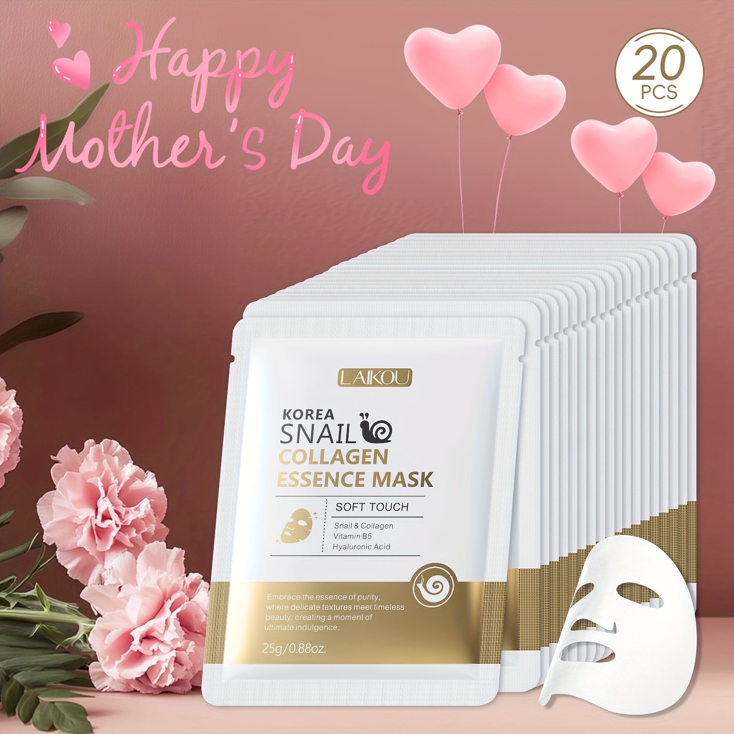 LAIKOUE Snail Collagen Hydrating Mask For All Skin Types