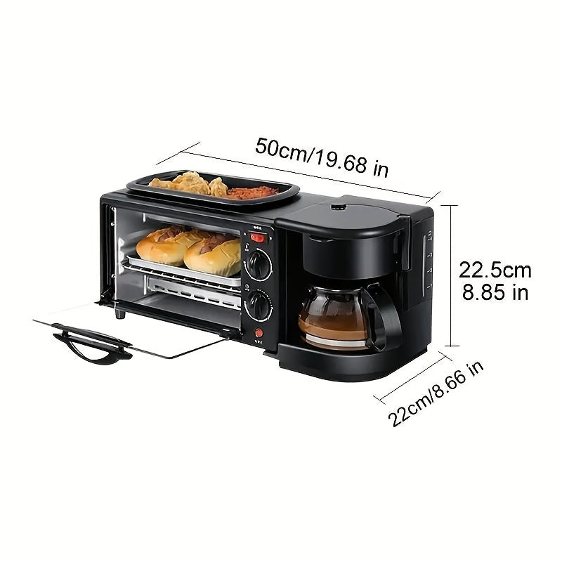 3-In-1 Breakfast Machine For Eggs Toast And Coffee 110V