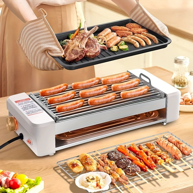 Non-Stick 4-In-1 Sausage Grill With Silicone Accessories