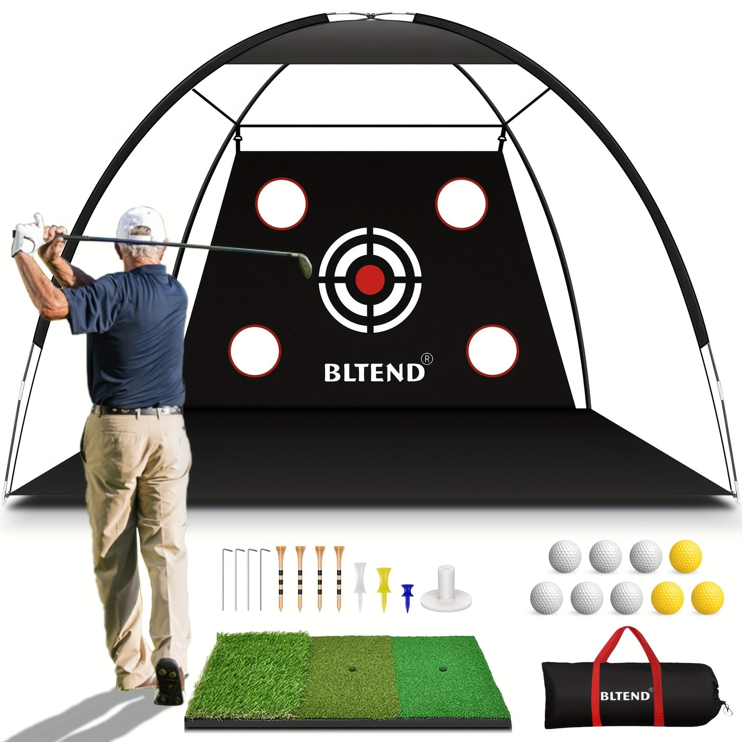 Toy Sports Golf Practice Net For Backyard Driving Indoor Outdoor
