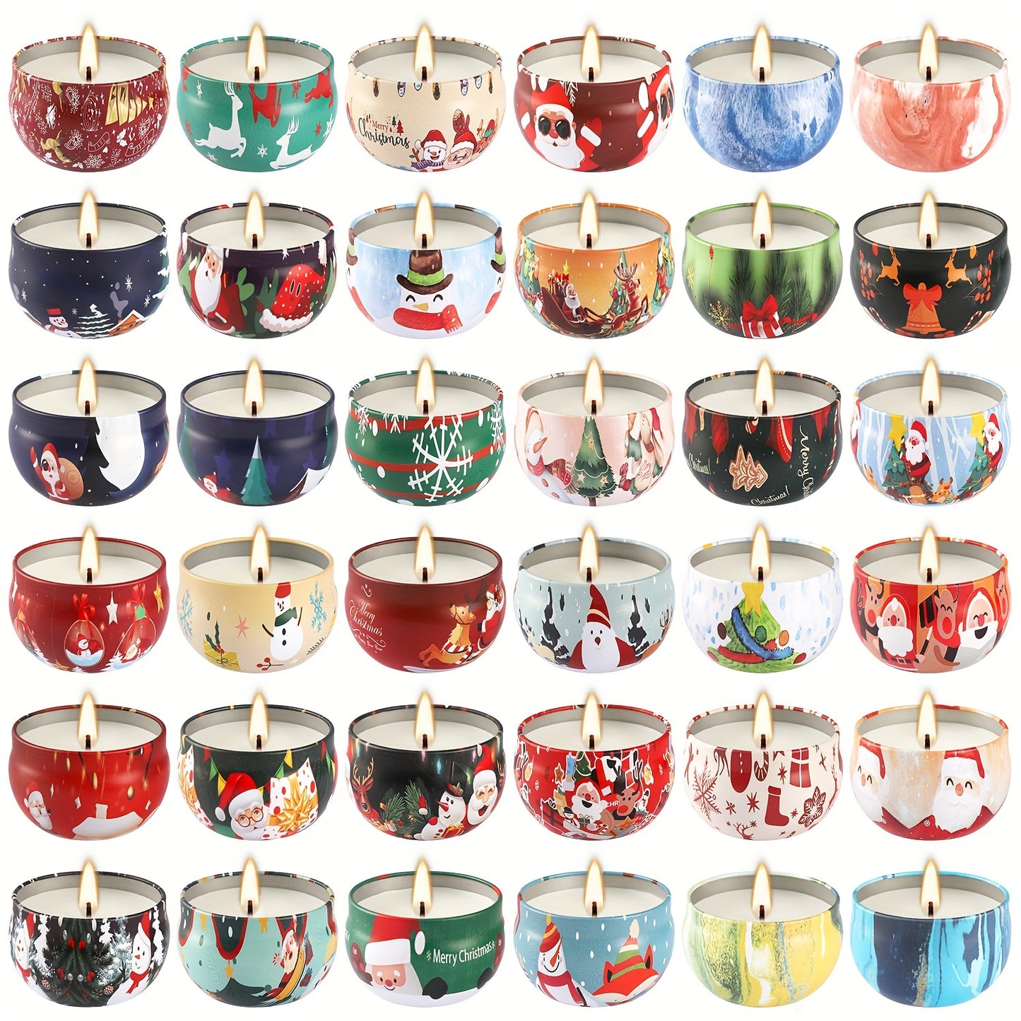 New Christmas Candles Smoke Free Drip Free Romantic Home Decor