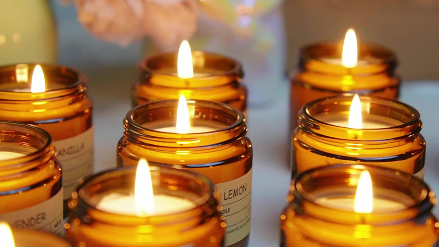 24 Pack Soy Wax Glass Jar Candles Gift Set Occasions