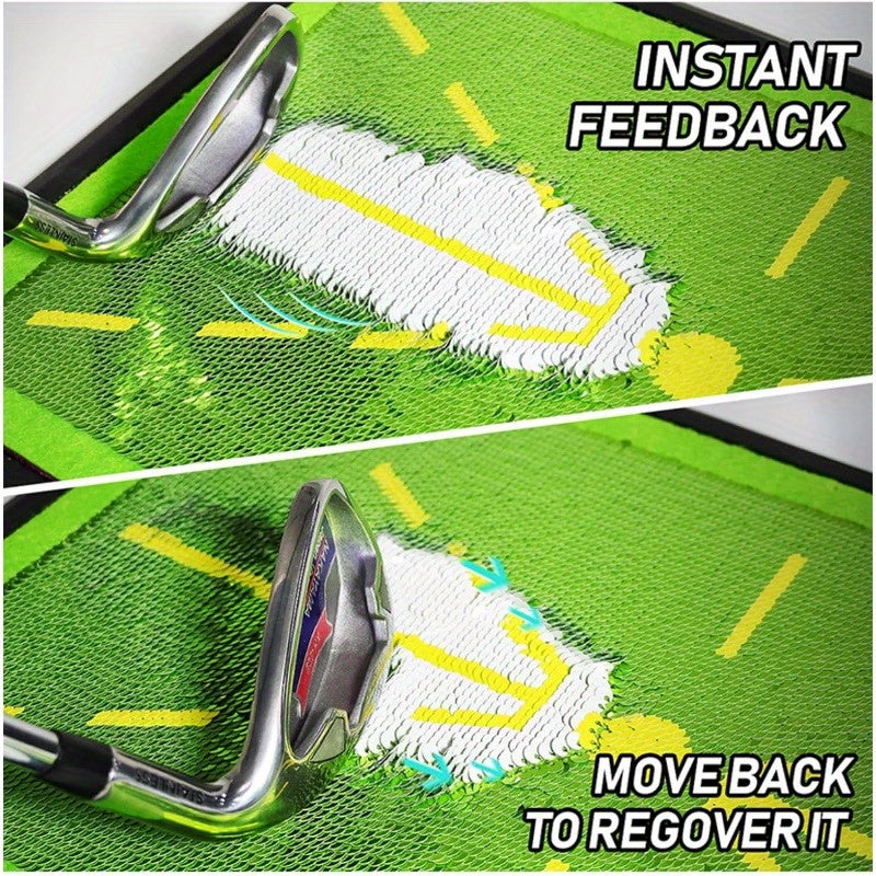 BIRDOCK Golf Swing Training Mat Pro Practice Pad Portable