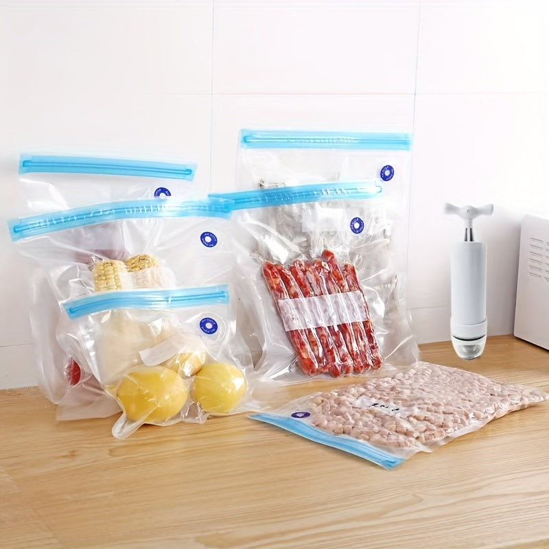 40pcs Vacuum Sealed Pockets, Reusable And Durable Food Storage Bags, Transparent Food Grade Storage Bags, Used For Meat, Fruits, Grains And Vegetables, Kitchen Storage Boxes And Storage, Kitchen Accessories - Revitalize Mind Body