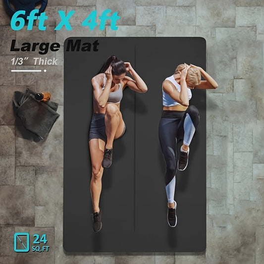 Double-Sided Non-Slip TPE Yoga Mat With Alignment Line