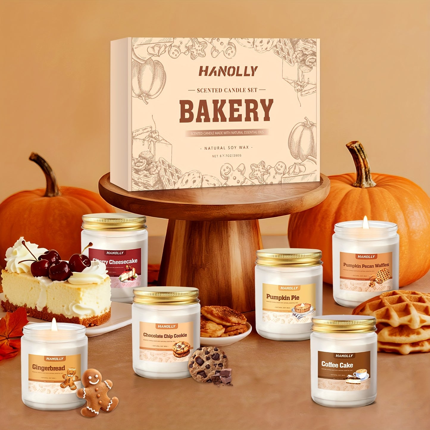 Christmas Scented Candle Gift Set for Holidays and Celebrations