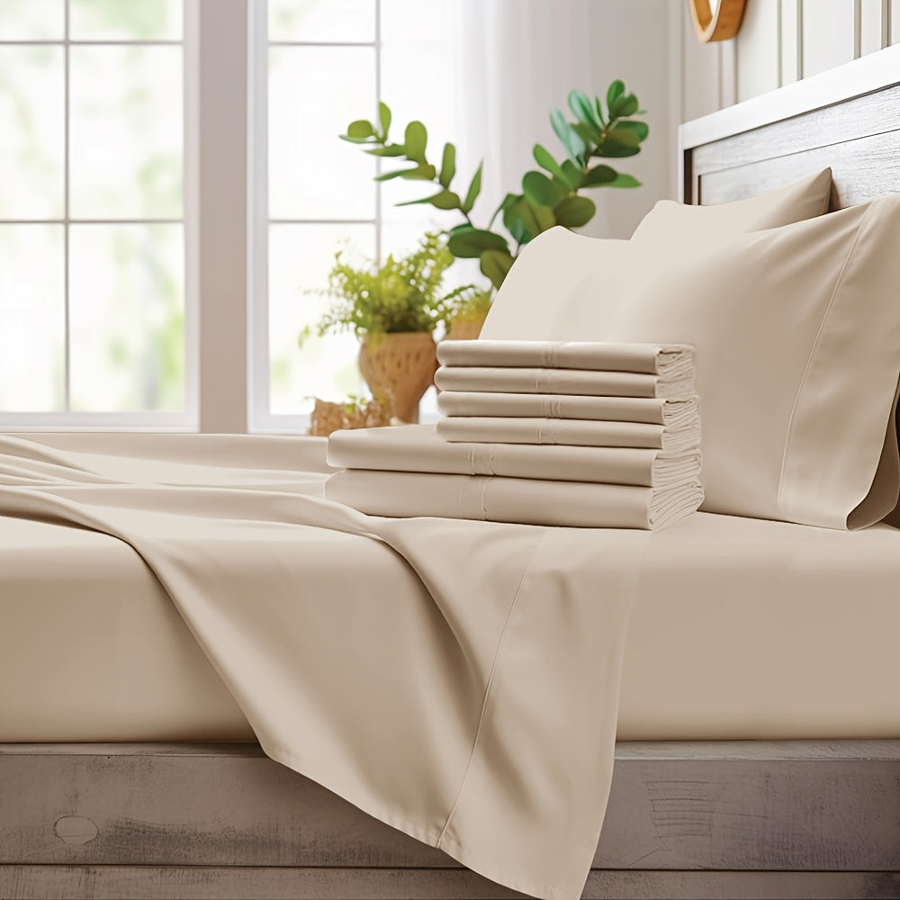 Cooling Bamboo Bed Sheet Set 2000TC Ultra Soft All Season