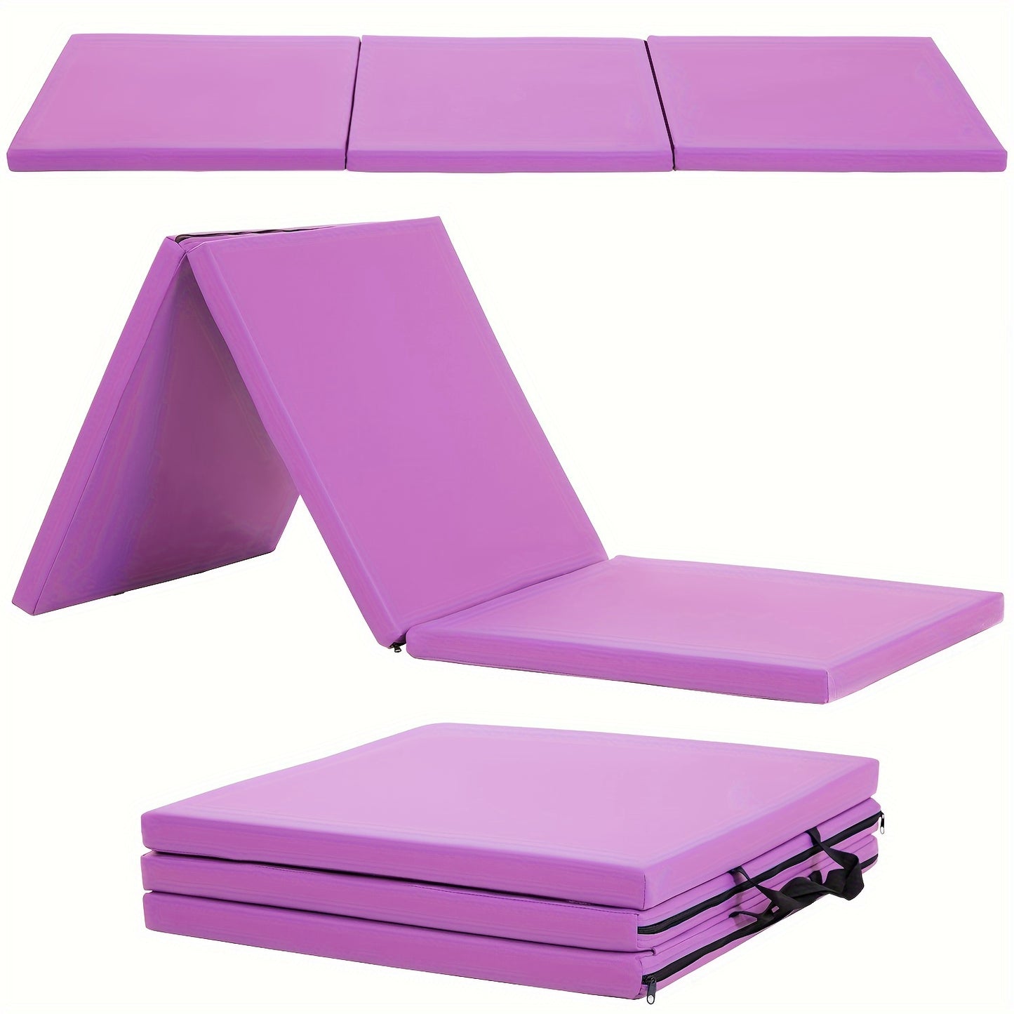 DOPINMIN 3 Fold Yoga Mat Durable NonSlip Training Essential