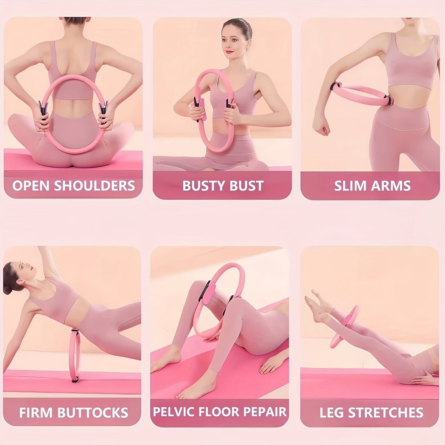 Yoga Fitness Set with Resistance Bands and Exercise Ball