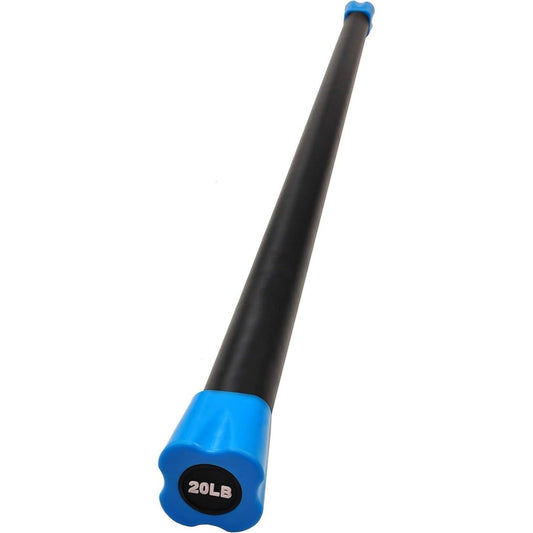 FITVIDS Weighted Bar For Home Workouts Steel Core Bar