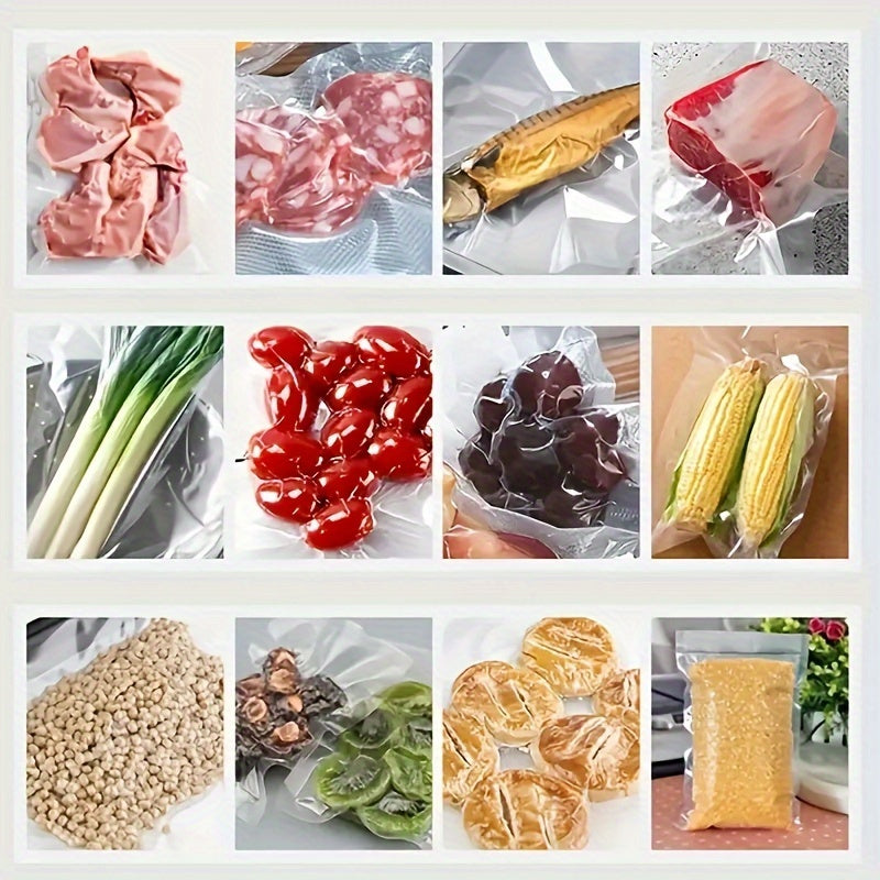 [Vacuum Sealing Machine] 50 Pcs Vacuum Sealing Machine And Food Storage Bag Sealing Machine, 1+ Mini Food Packaging Storage Heat Sealing Machine, 2 Modes, With 50 Food Storage Bags, Suitable For Home Kitchen, Commercial Use, - Revitalize Mind Body
