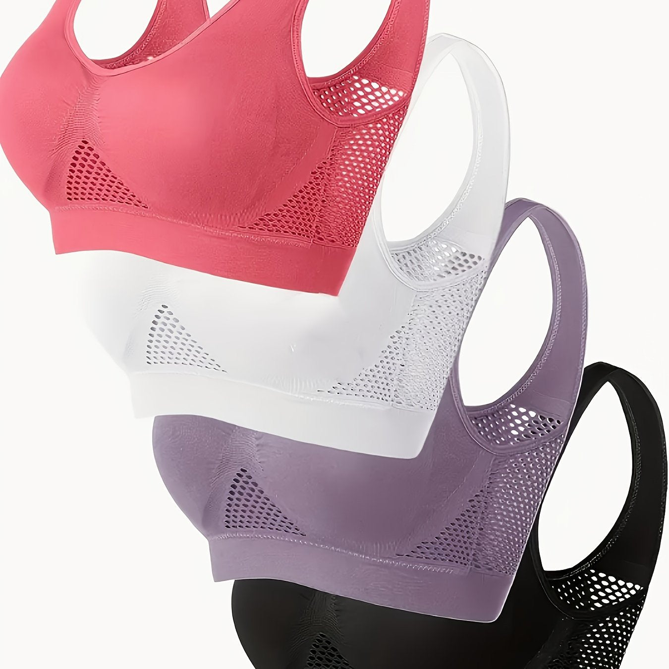 MANNICE Wireless Padded Sports Bras for Yoga and Fitness - Revitalize Mind Body