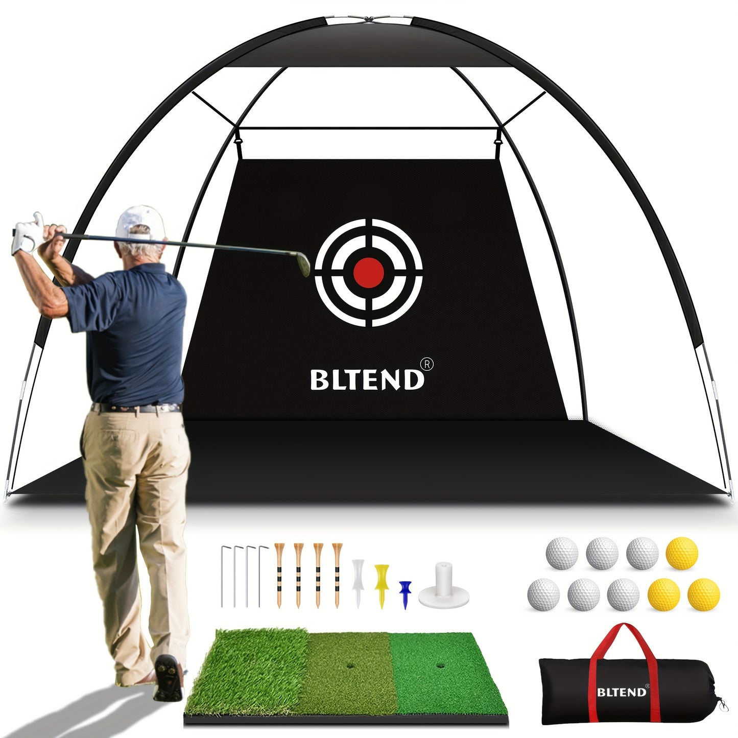 Toy Sports Golf Practice Net For Backyard Driving Indoor Outdoor