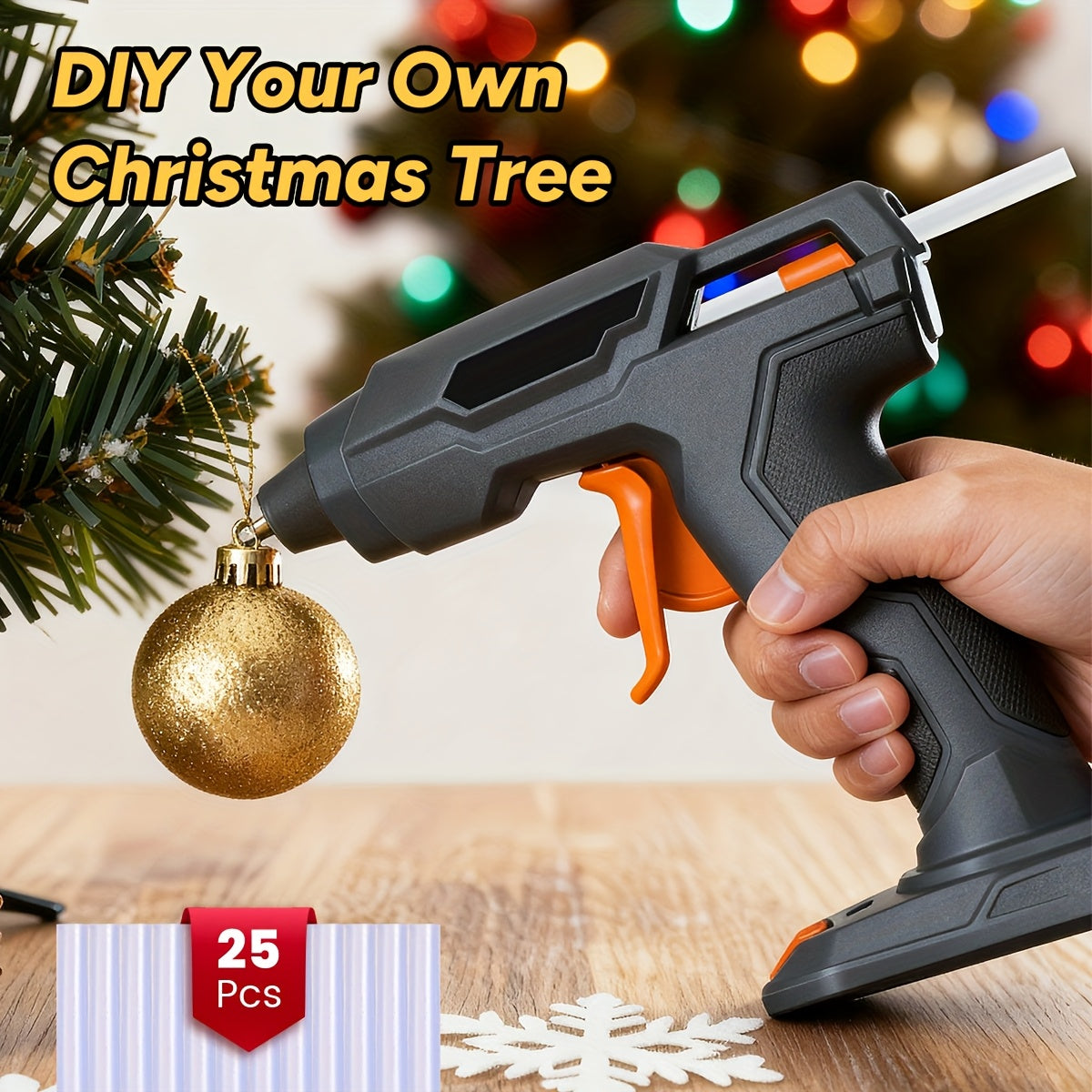 Gogonova USB Rechargeable Glue Gun With 25 Sticks Ideal Gift