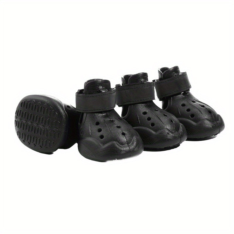 Lightweight Breathable Non Slip Dog Shoes Hook Closure