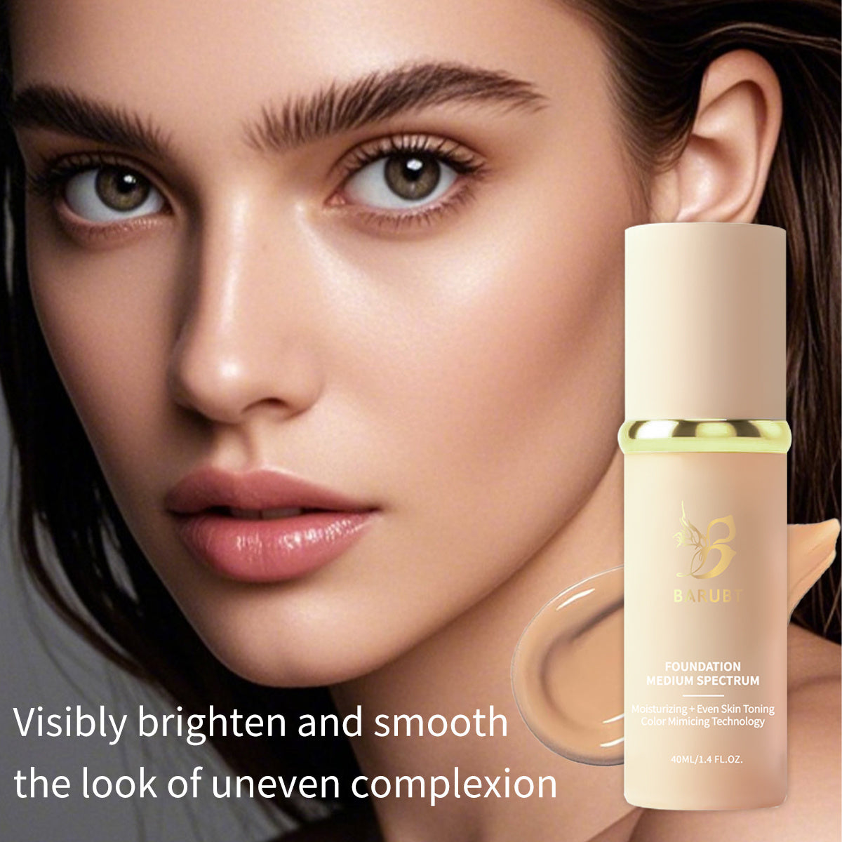 BARUBT Oil Control Moisturizing Liquid Foundation Matte Finish