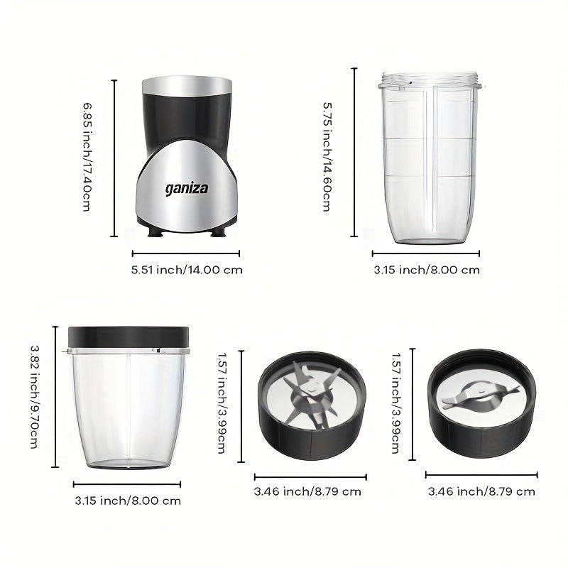 Ganiza 900W Smoothie Juicer With Portable Cups Set Kitchen