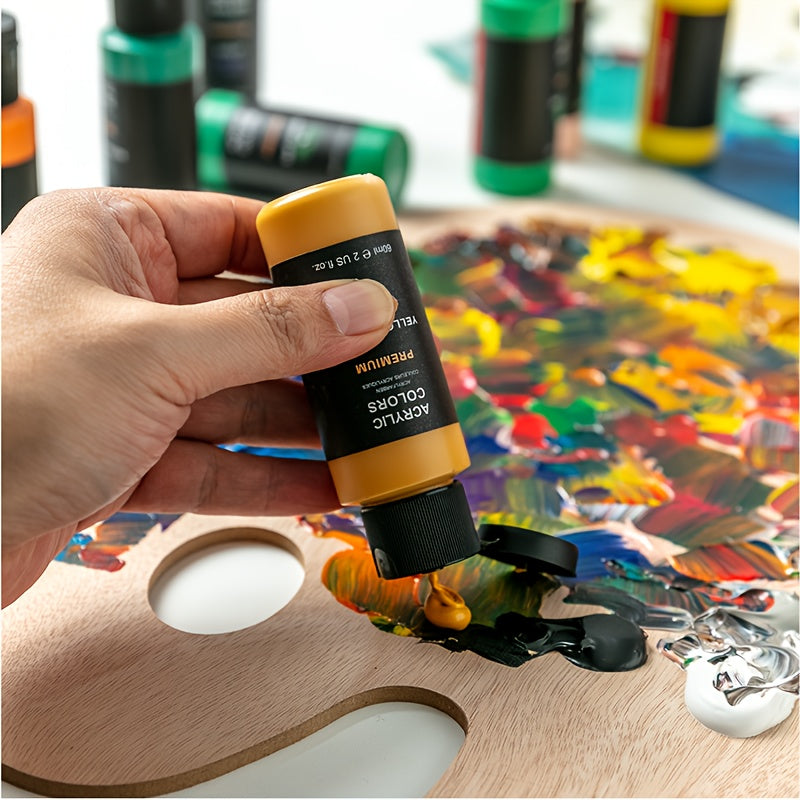 Fantastory 24Pcs Acrylic Paint Set Professional Craft Kit