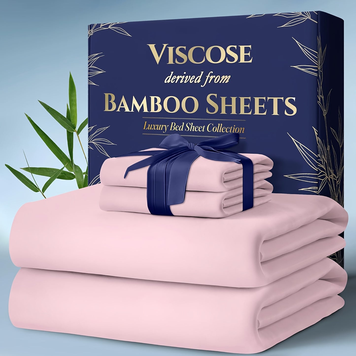 Luxurious Cooling Bamboo Bed Sheets Set Ultra Soft Comfort