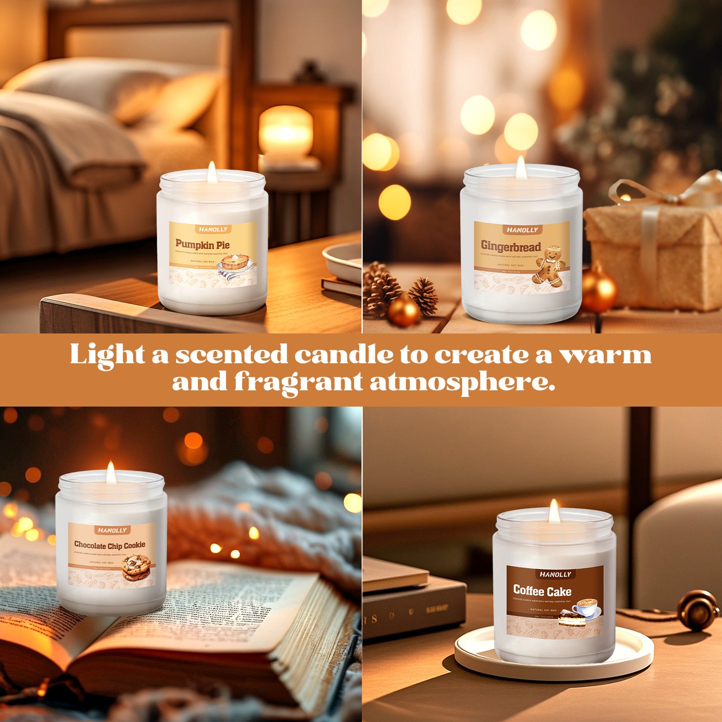 Totatuit Scented Candles Set Fall Aromatherapy Gift