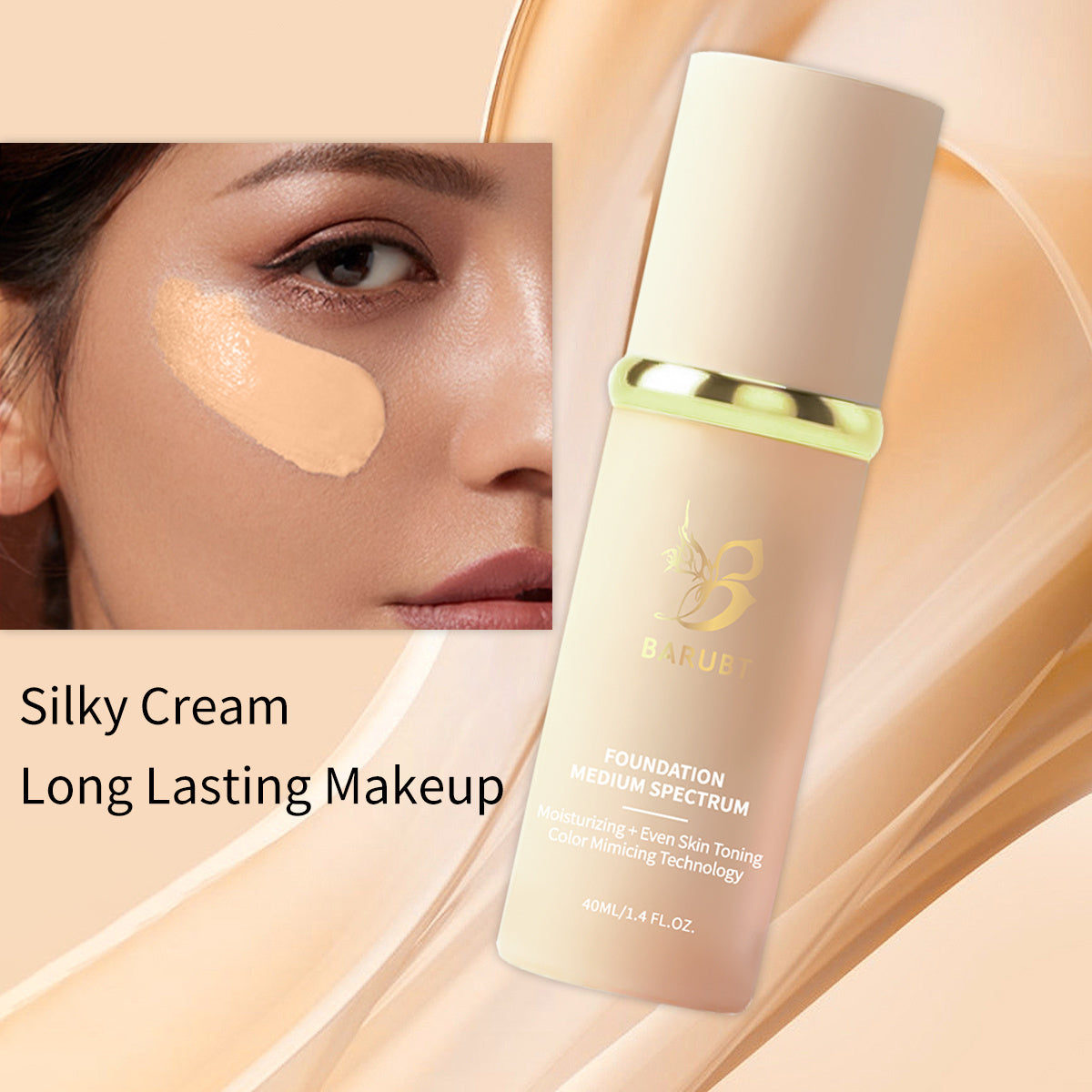 BARUBT Oil Control Moisturizing Liquid Foundation Matte Finish