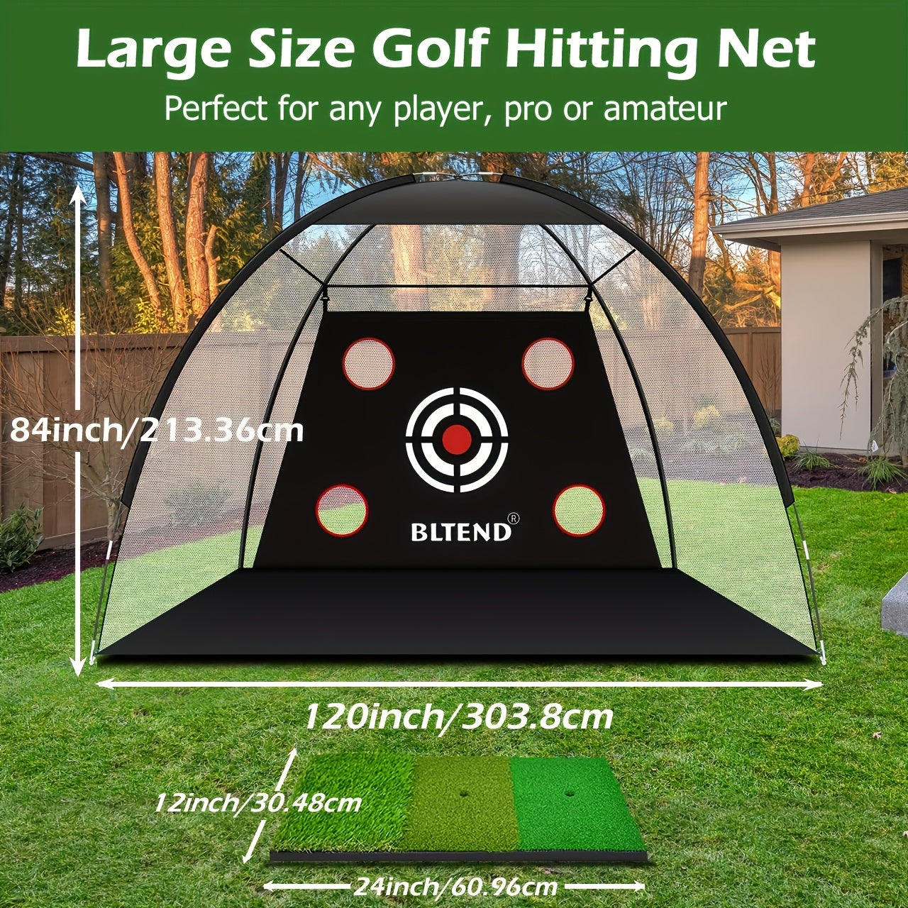 Toy Sports Golf Practice Net For Backyard Driving Indoor Outdoor