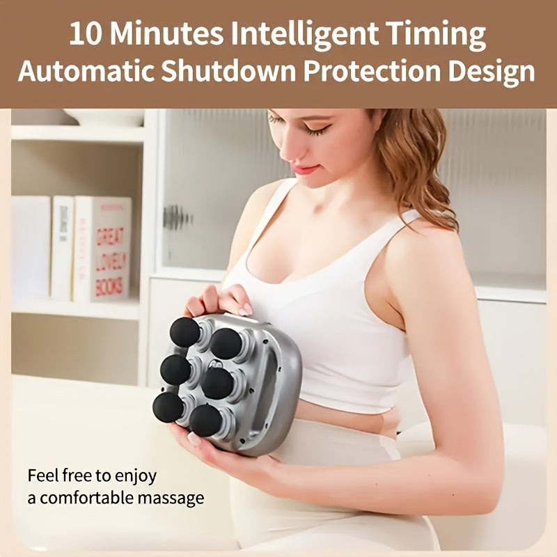 12-Head Massage Gun Set, Deep Tissue Percussion Massager with 12 Massages Heads, Quiet Muscle Massage Gun for Back, Shoulders, Legs, Foot - Revitalize Mind Body