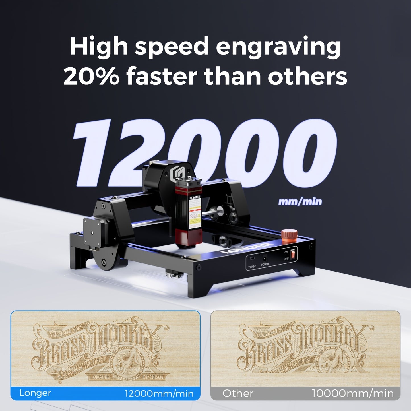 Longer Ray5mini 2.5W Laser Engraver High Precision
