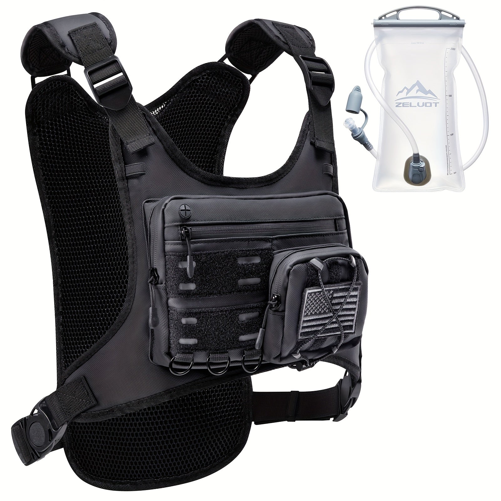 Lightweight Hydration Vest With 2L Bladder For Running - Revitalize Mind Body