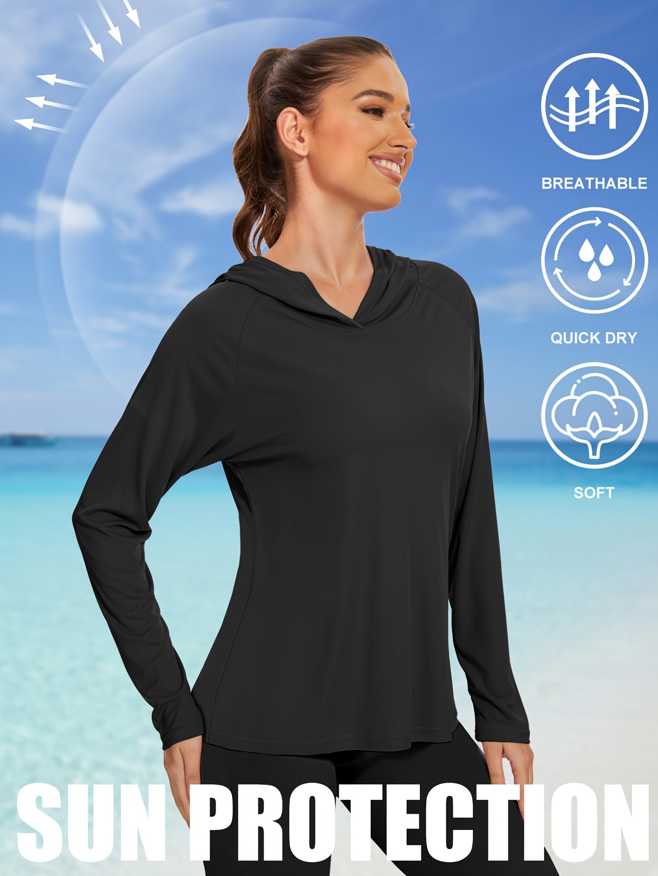 Women's Quick Dry Hoodie Set Lightweight Breathable All Season