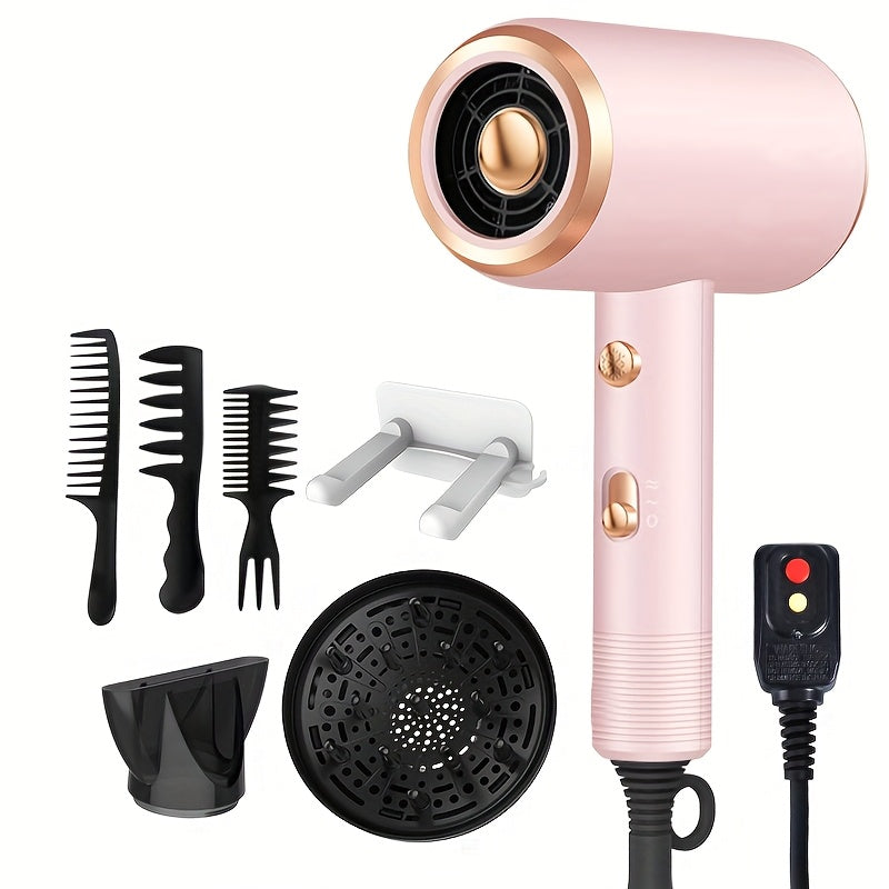 Ionic Hair Dryer With Diffuser Attachment For Fast Drying