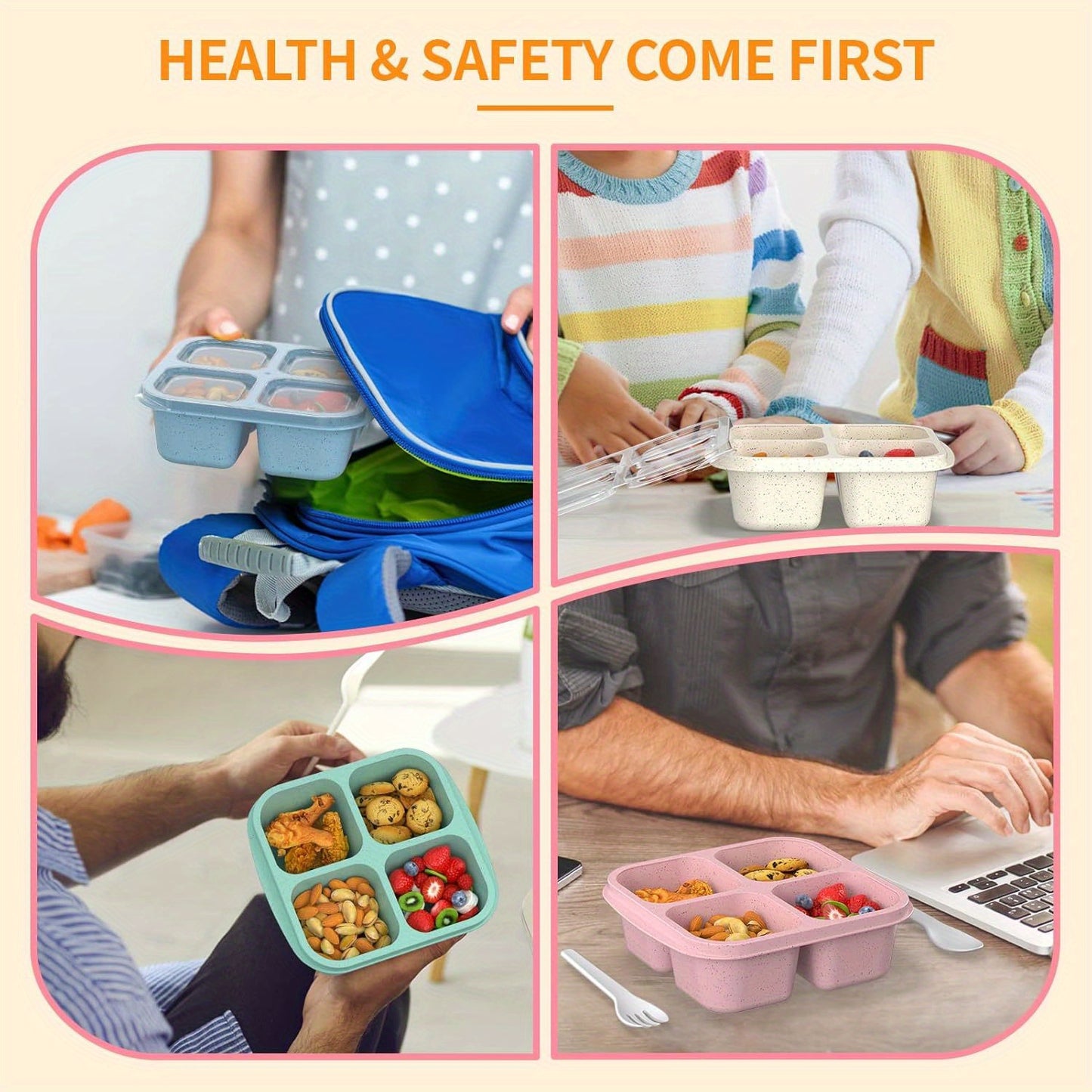 Snack Bento Box Set for Kids by NoEnName