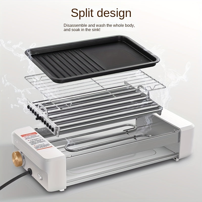 Non-Stick 4-In-1 Sausage Grill With Silicone Accessories