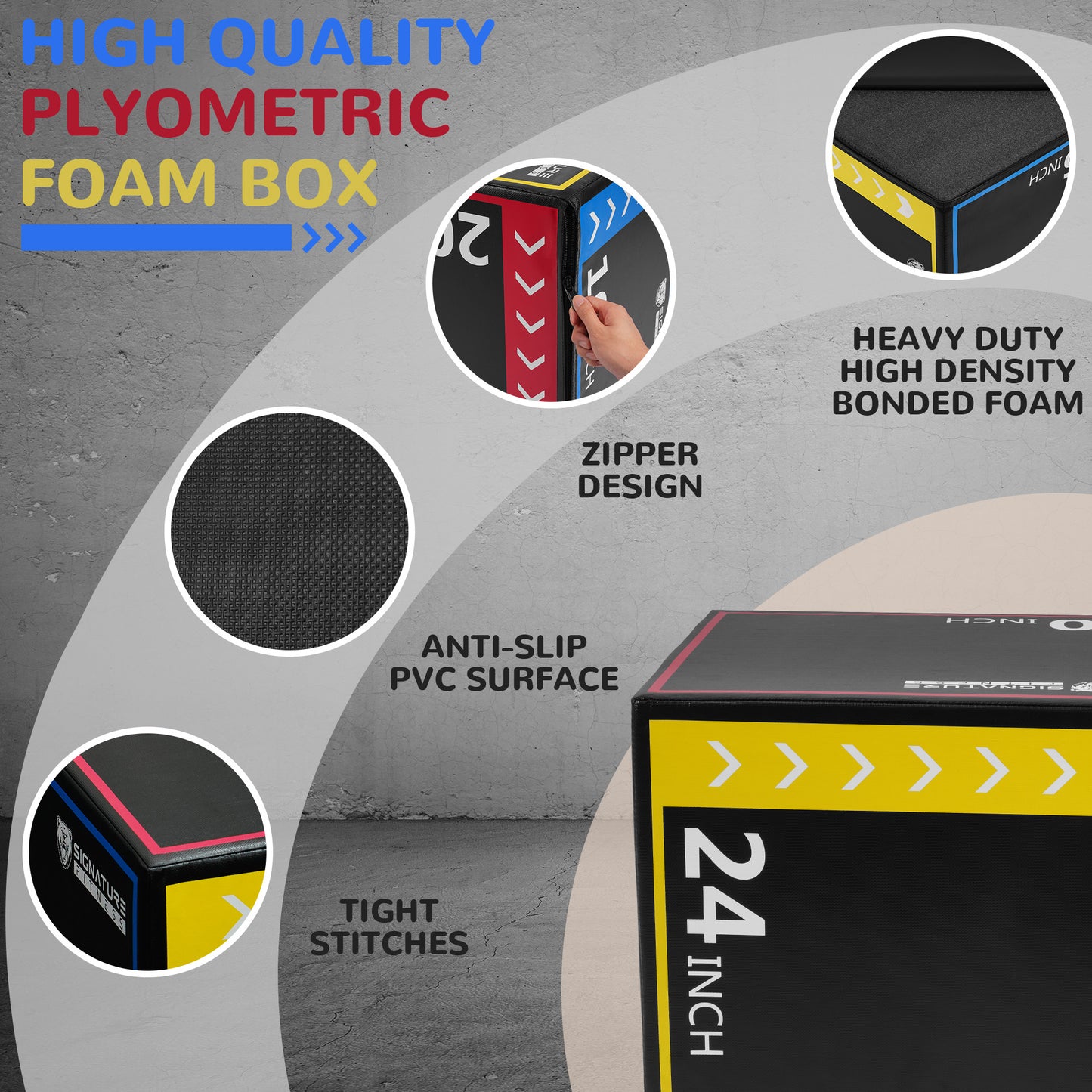 BalanceFrom 3 In 1 Rotatable Plyometric Box Jump Trainer