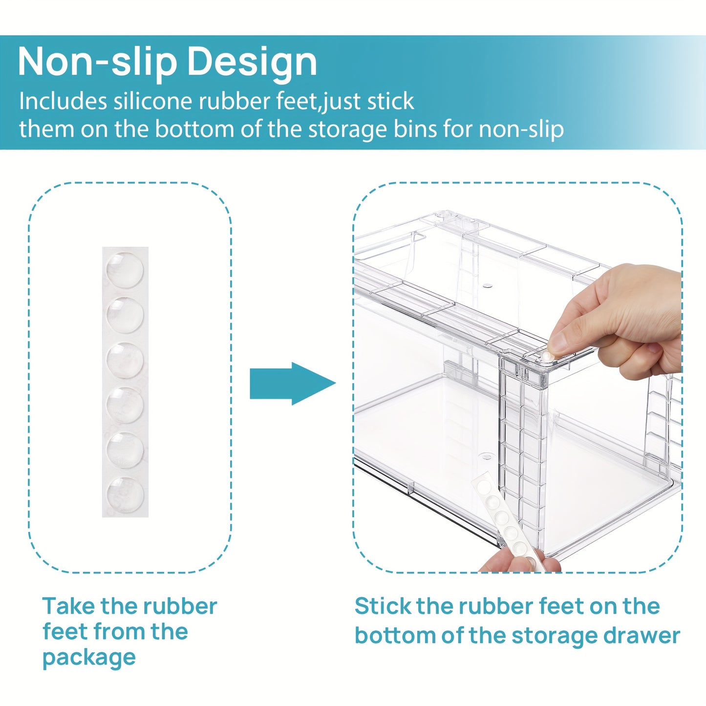 Large Stackable Clear Acrylic Food Storage Containers