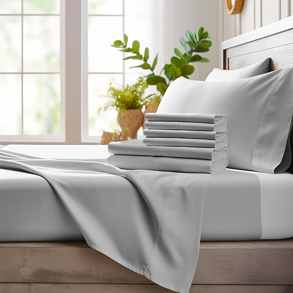 Cooling Bamboo Bed Sheet Set 2000TC Ultra Soft All Season