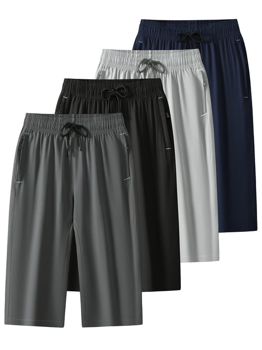 Casual Sports Cropped Pants For Men - Trendy Fashion Essentials