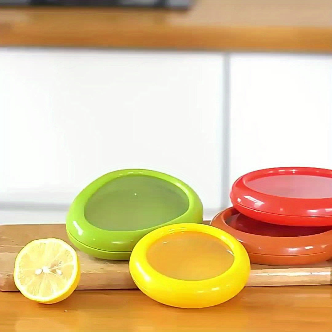 LDQ Silicone Fruit Storage Box 4Pack Airtight Containers