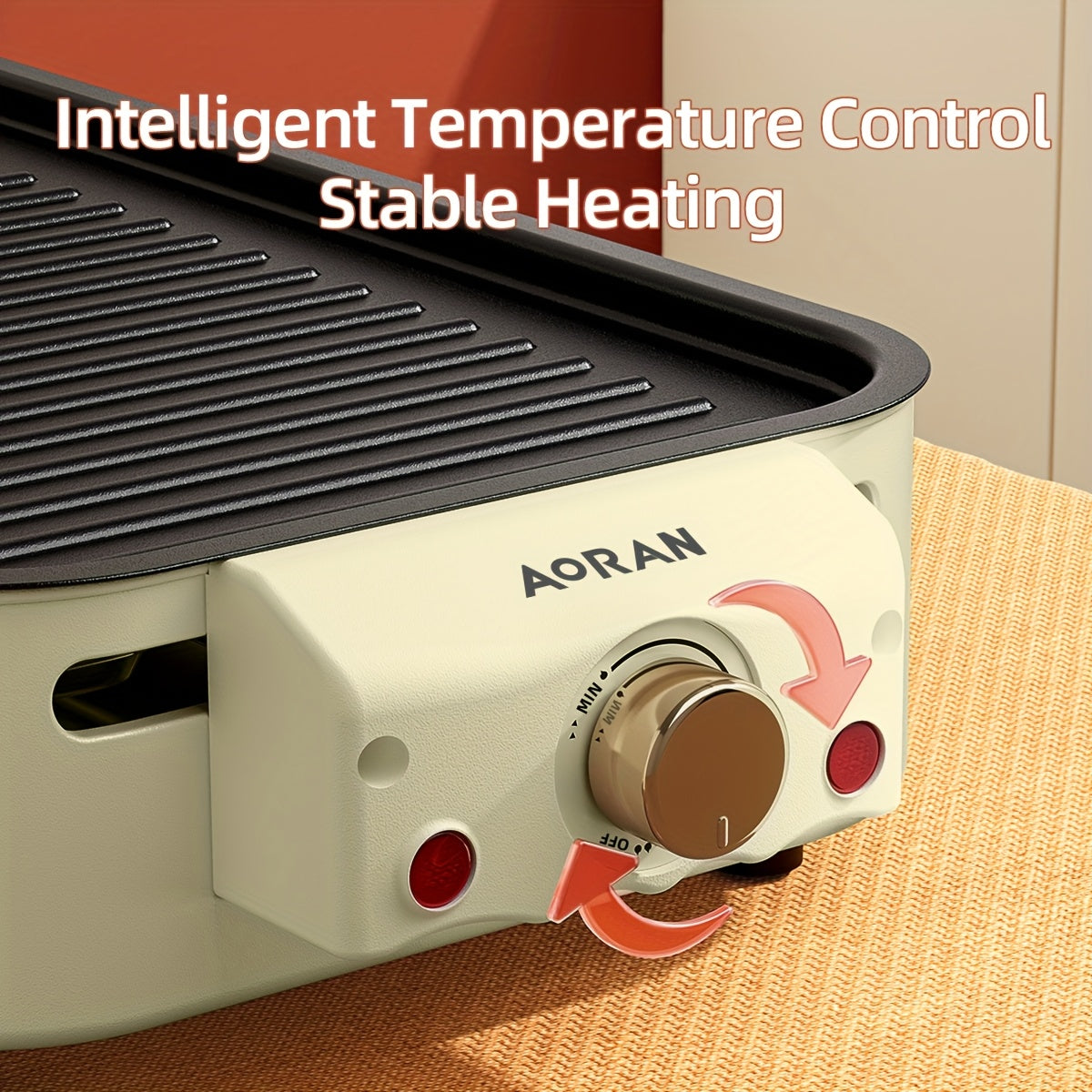 Aoran Stainless Steel Detachable Electric Barbecue Grill With Frying Pan