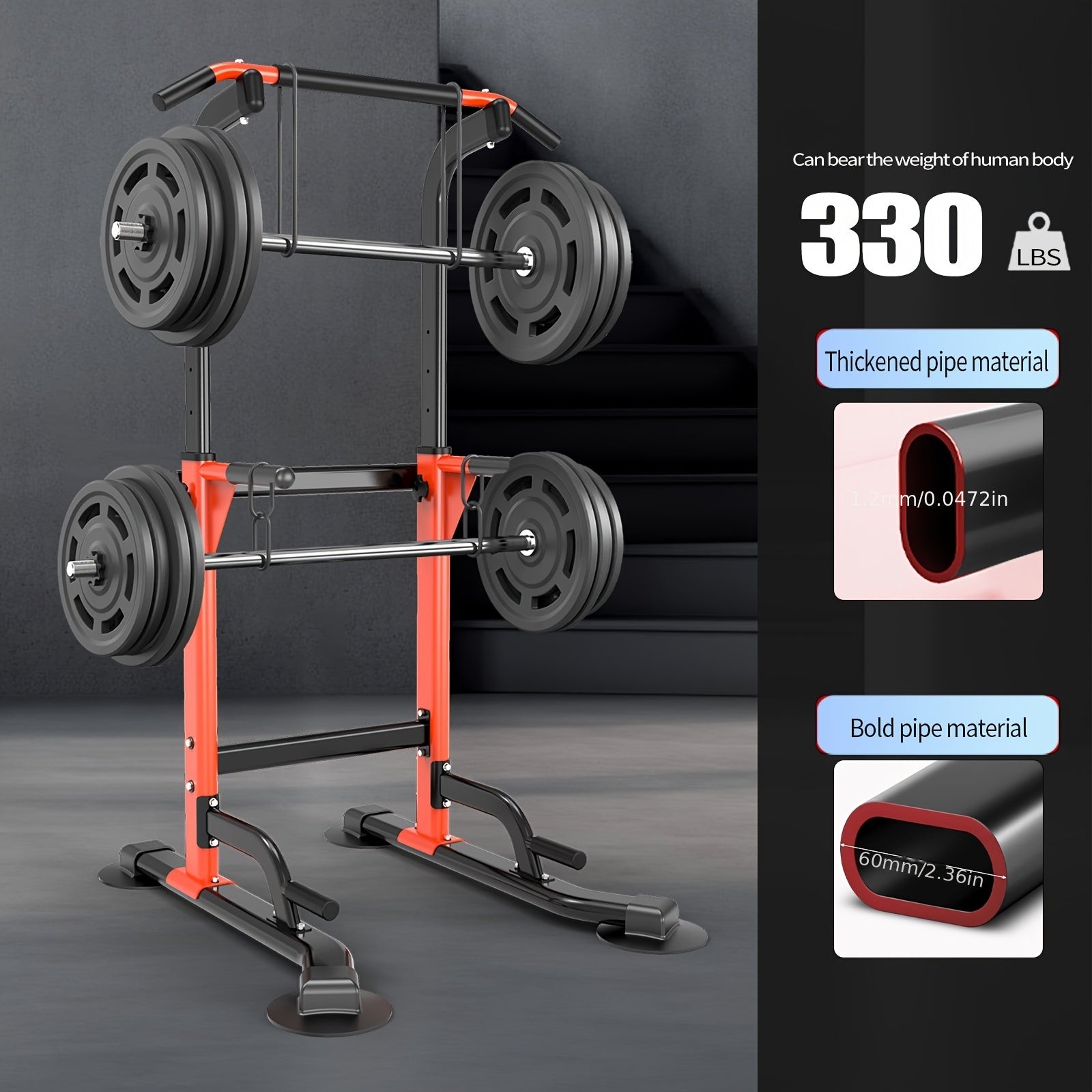 Wall Mount Multigym Station With Dip And Push Up Bars - Revitalize Mind Body
