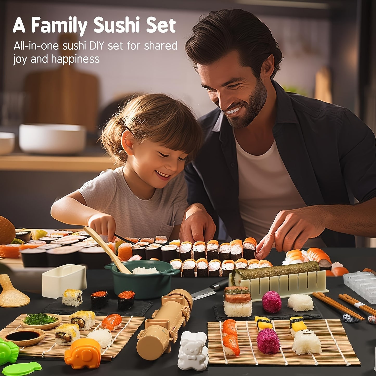 Sushi Making Kit With Bamboo Mats And Tools For Beginners