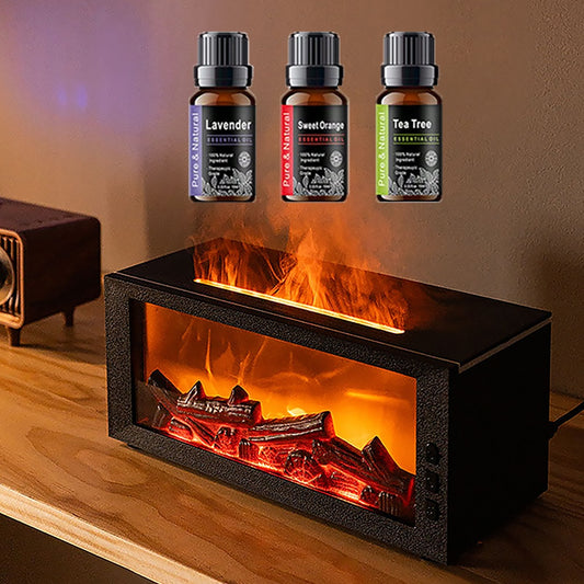 LED Simulated Flame Aromatherapy Diffuser by Unknown Brand